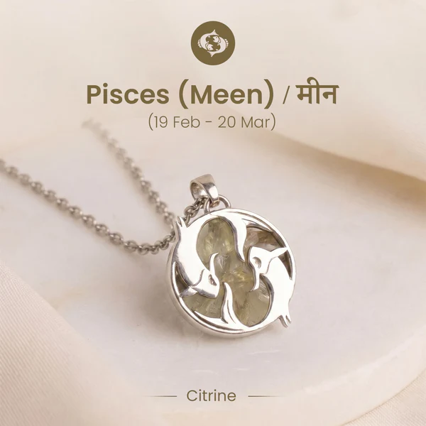 1-2026-04-29T173947.529 Pisces Pendant (मीन राशि) with Citrine - Image 1