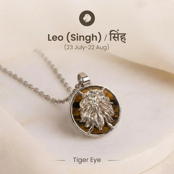 1_-_2026-04-29T160829.236 Leo Pendant (सिंह राशि) with Tiger Eye - Image 1