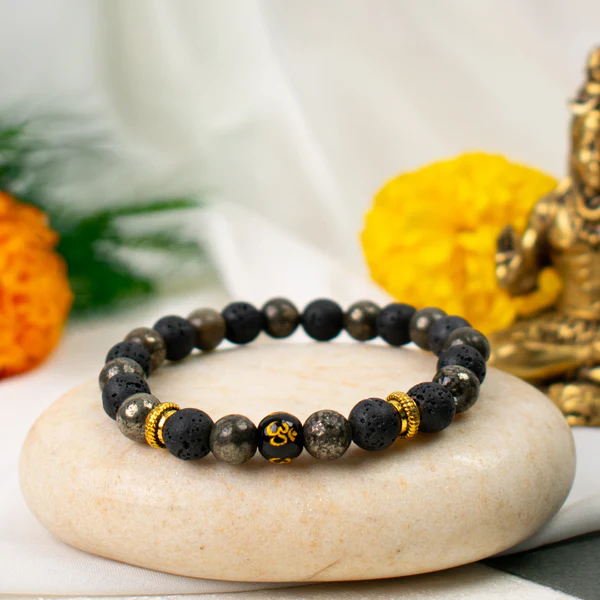 1_3_13 Wealth OM Pyrite Bracelet - Image 1