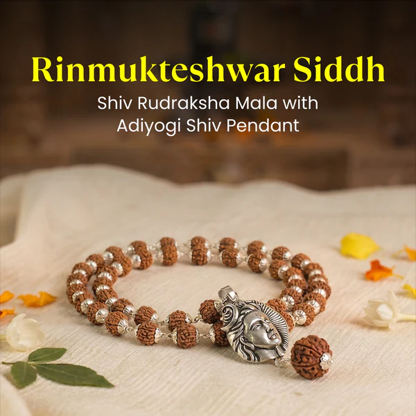 Shiv_Rudraksha_Mala_with_Adiyogi_Shiv_Pendant Rinmukteshwar Siddh Shiv Rudraksha Mala with Adiyogi Shiv Pendant - Image 1